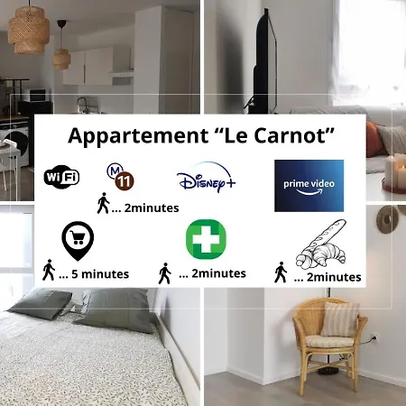 Cosy Et Paisible Proche Paris - Metro A 2min Apartment